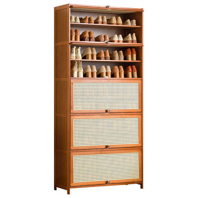 Bamboe 5 Tier Houten schoenenrek Opbergmeubelen