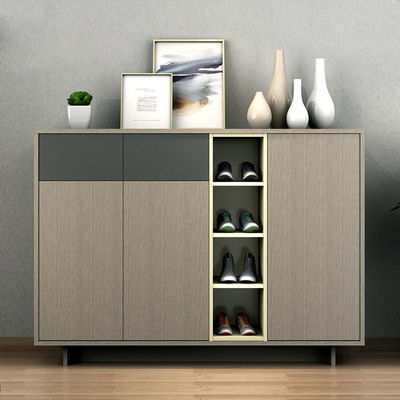 Plywood Slim Houten Schoenenkast Rack Berging Moderne huishoudelijke meubels 3 Tier