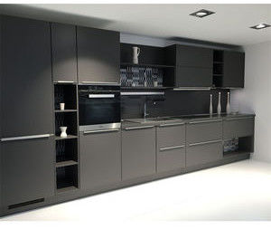 Modulaire high gloss keukenkasten met geassembleerde acryl afwerking