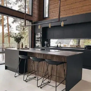 Hoogste modulaire melamine keukenkasten Almirah meubels