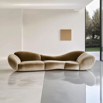 Hoekbank Fluweelstijl Moderne design Huis in U-vorm Hotel Licht Luxe Modulaire combinatie