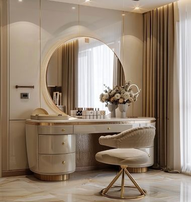Moderne Luxe Slaapkamer Meubels Functionele Beddengoed Kamer Set Met Verguld Top En Marmeren Lederen Keramische Dressoirs
