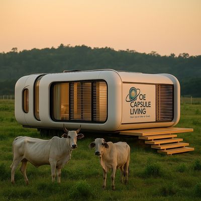Geluiddichte OEM ODM Modulaire Privé Kantoor Pods Buiten Capsule Voor Exterieur Tuin Achtertuin