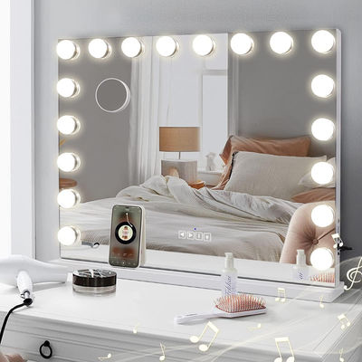 Compact Led Hollywood 10x Vanity Mirror Plexiglas materiaal
