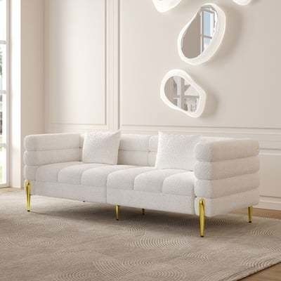 Luxe woonkamer Sofa Set Stof Fluweel Sofas Moderne sectioneel dekbed Divan Recliner
