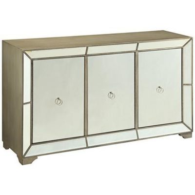 Moderne 3 deuren spiegelbuffetkasten Sideboard Unit Huishoudelijk meubel