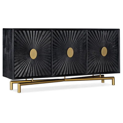 Gepersonaliseerde 40 inch Buffet kast Zwarte TV Sideboard MDF materiaal