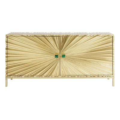 Laag houten spiegelkamertje TV-stand
