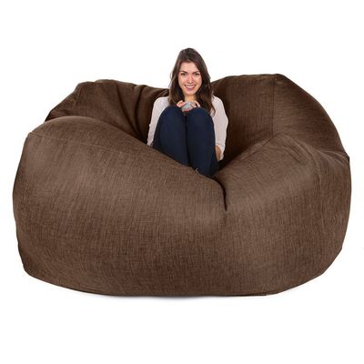 Buiten 7ft Giant Bean Bag Lounge Chair Soft Faux Fur Stof EPS vul
