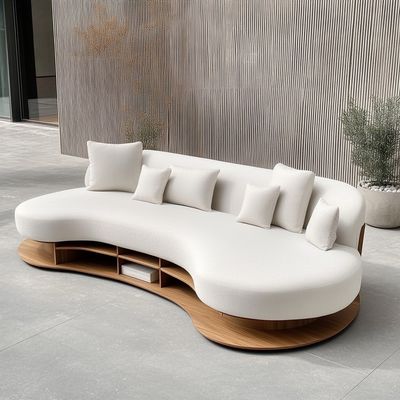 Italiaanse fluwelen bank stof vrijetijds gebogen bankstel modern uniek woonkamer bank voor moderne lounge