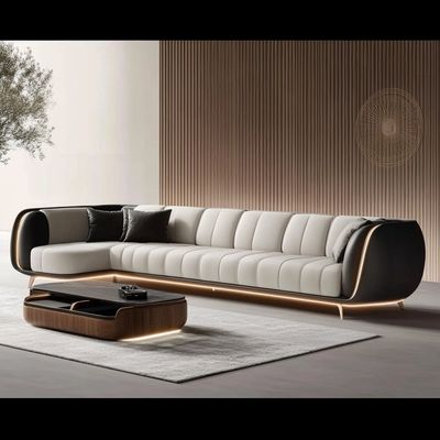 Moderne gepoleerde 2 3 zitplaatsen sofa licht luxe woonkamer lounge loveseat banken lederen bank set meubels