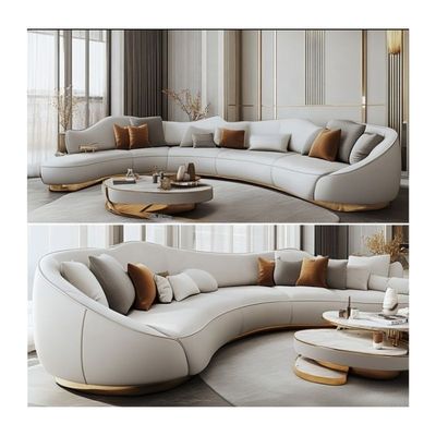 Sofa's van fluweel en echt leer voor hotels Multifunktioneel meubelen voor de lobby van het hotel Woonkamers of appartementen