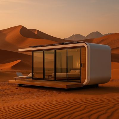 Duurzaam met behulp van verschillende Prefab Container Huis Klein Draagbaar Huis Klein Modulair Huis Camping Hotel Ruimtecapsule