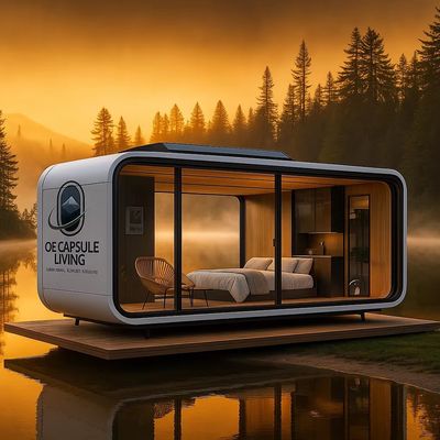 Modulaire 7 Luxe Prefab Steel Smart Tiny Space Capsule Home Prefab Capsule Kamer Hotel Capsule Huis Buiten