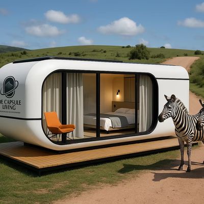 Luxe 20ft Modern Shipping Container Huis Kleine Residentie Prefab Steel Structure Voor Hotels Villa's Appartement Ruimte