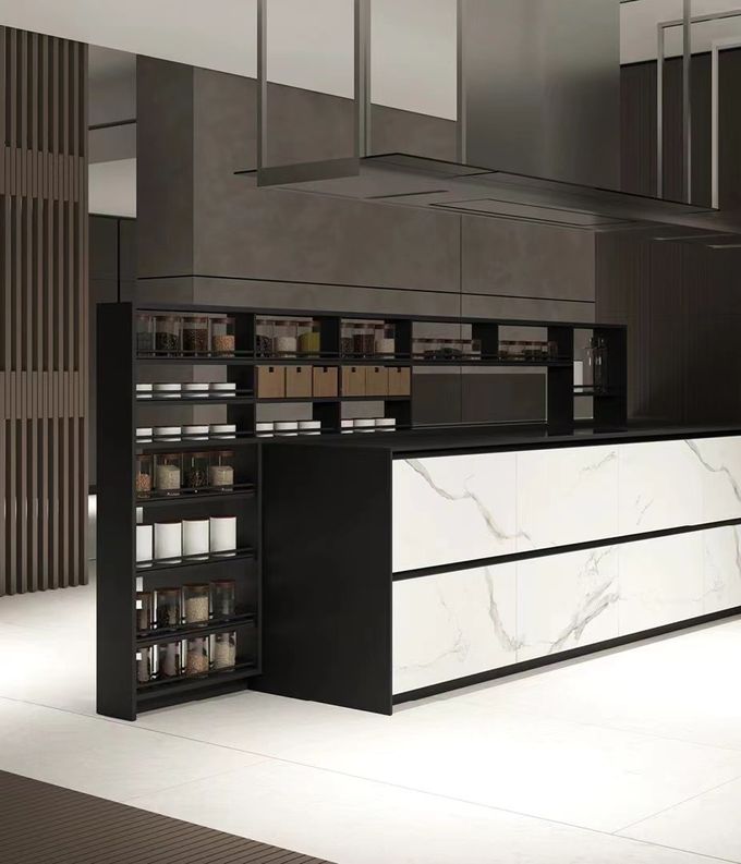 Hout modulaire keuken Almirah modderkamerkasten oplossingen 1