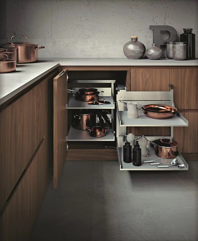 Aluminium Modulaire Hoekkasten Oplossingen Melamine Keukenkasten 0