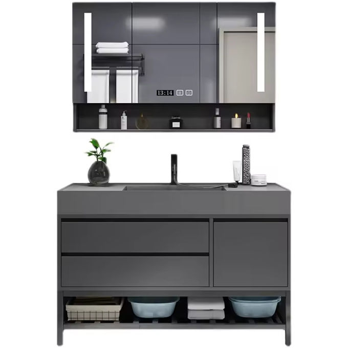 Rectangular 30 Inch Badkamer Vanity Single Cabinet ODM 0