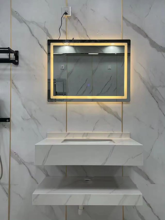 Shallow LED Mirror Garderobe Vanity Unit 500mm High End 0