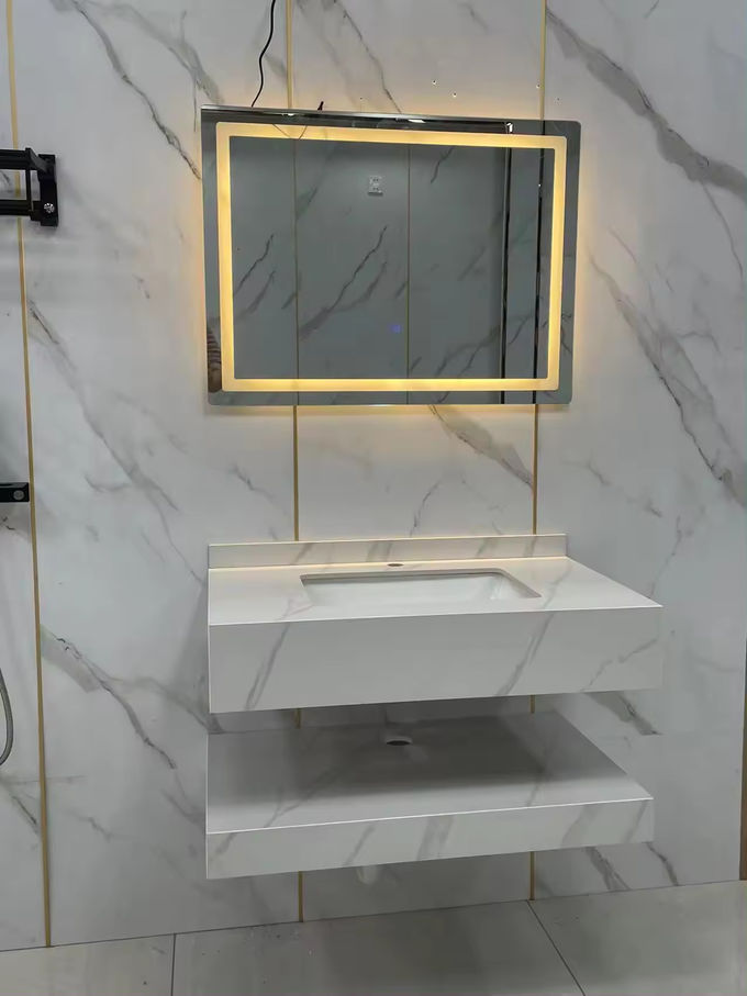 Shallow LED Mirror Garderobe Vanity Unit 500mm High End 1