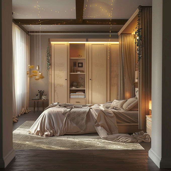 E1 Particle Board Garderobe Garderobe Modern Design Build Incloset voor huishoudelijk meubilair 0