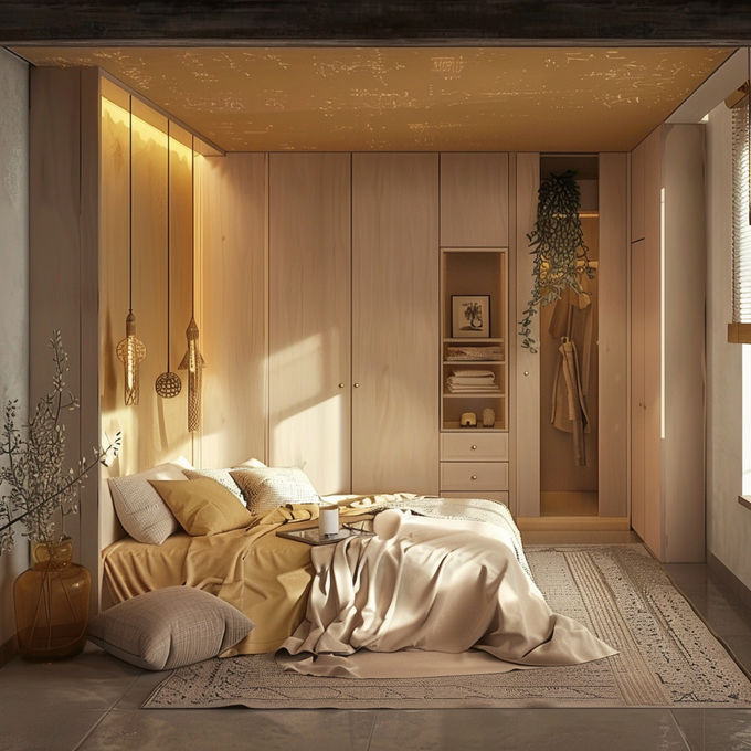 E1 Particle Board Garderobe Garderobe Modern Design Build Incloset voor huishoudelijk meubilair 1